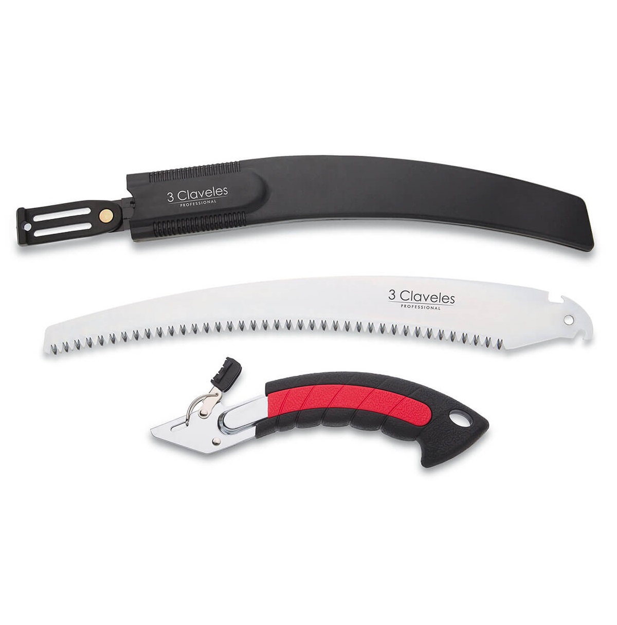 3Claveles 30cm Interchangeable Curved Blade Saw with Sheath