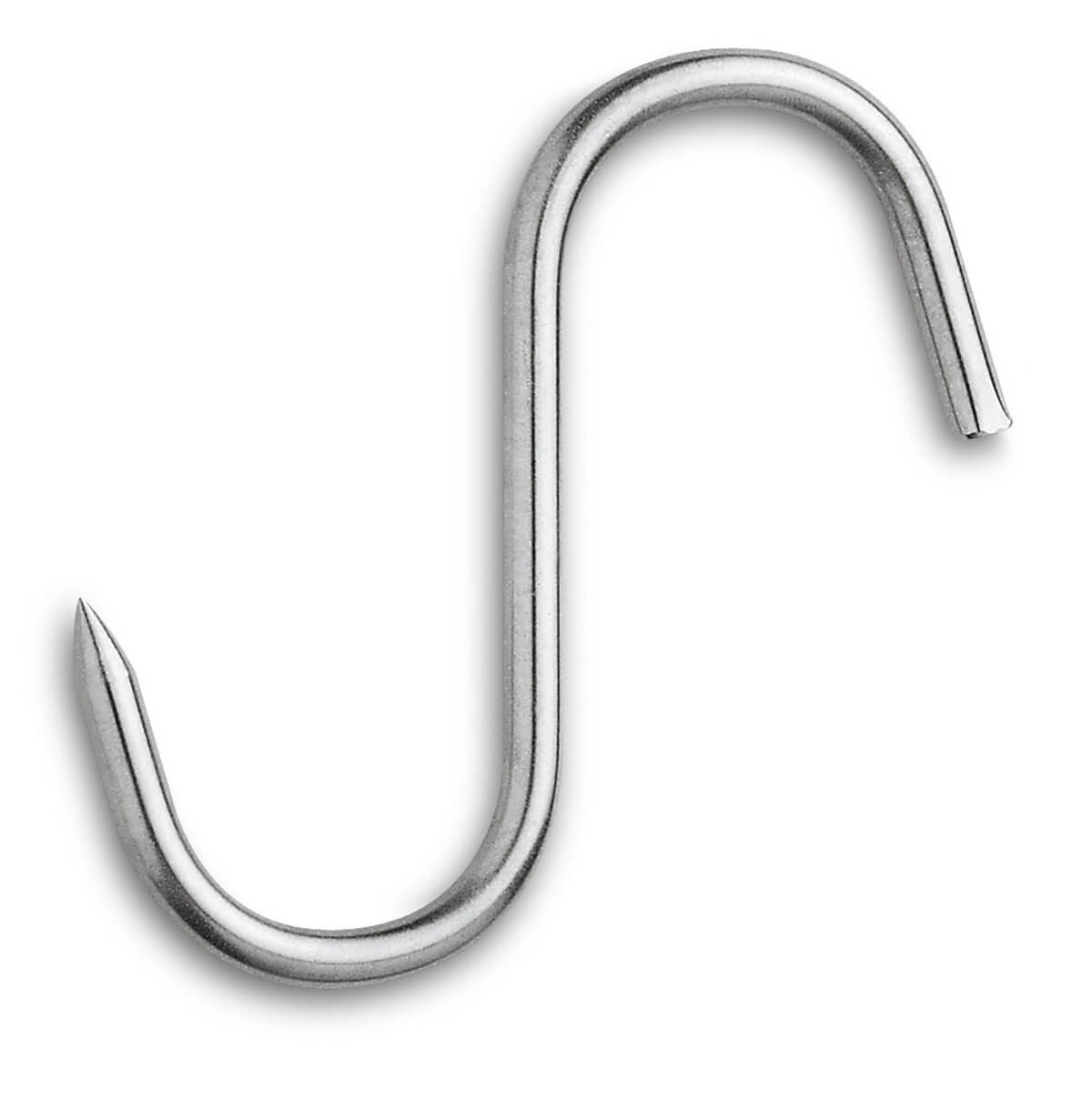 Gancho para carne modelo S acero inox 10x4 cm 3Claveles