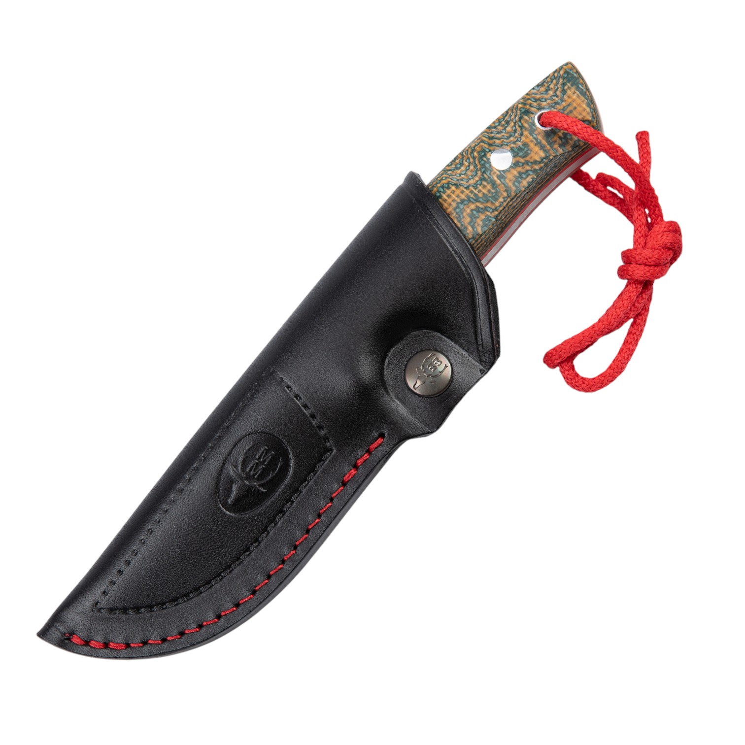 Cuchillo tactico Muela Kodiak con hoja de acero sandvik y mango en micarta verde y funda kydex