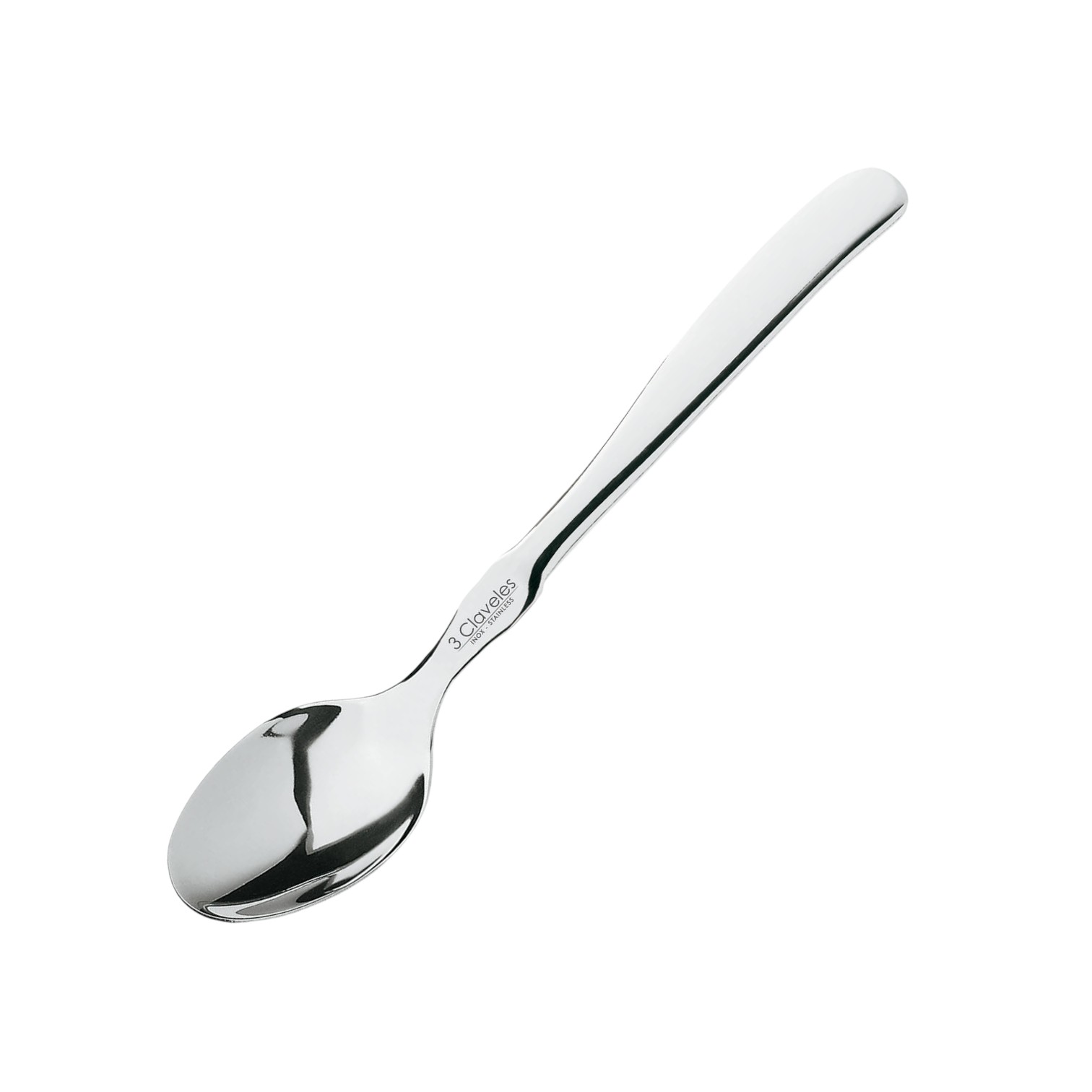 Colher de mesa monobloco de 9 cm, 3 unidades, a granel