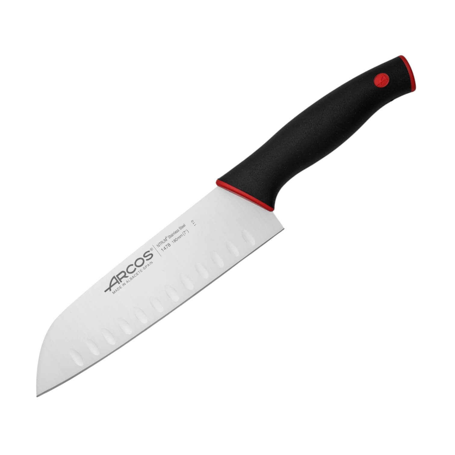 Cuchillo santoku con mango ergonómico de doble inyección Arcos Du...