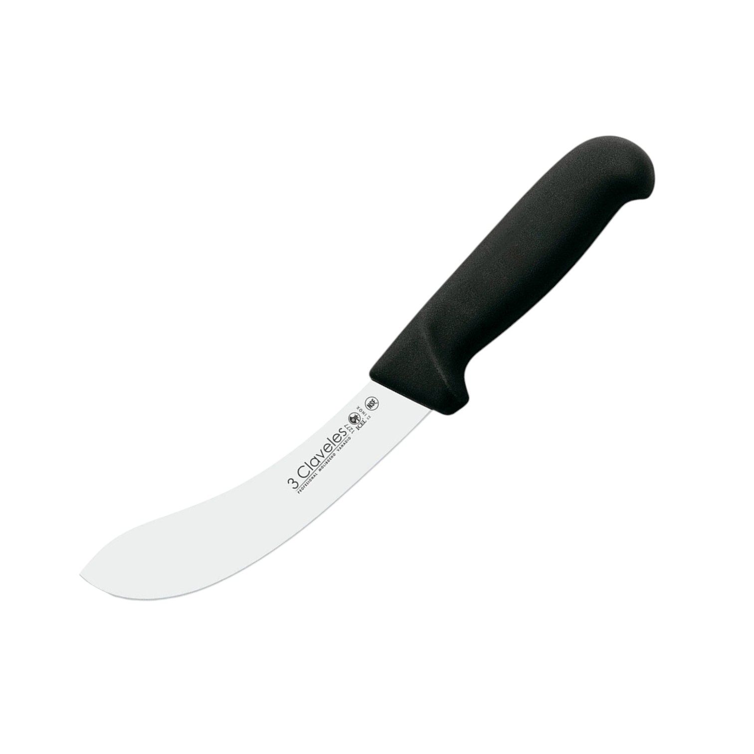 Cuchillo despellejar 16 cm con mango de polipropileno negro 3 Cla...