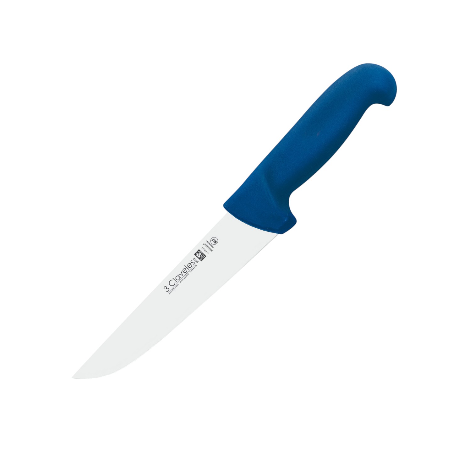 Cuchillo carnicero con hoja de 18 cm con mango de proflex azul 3 ...