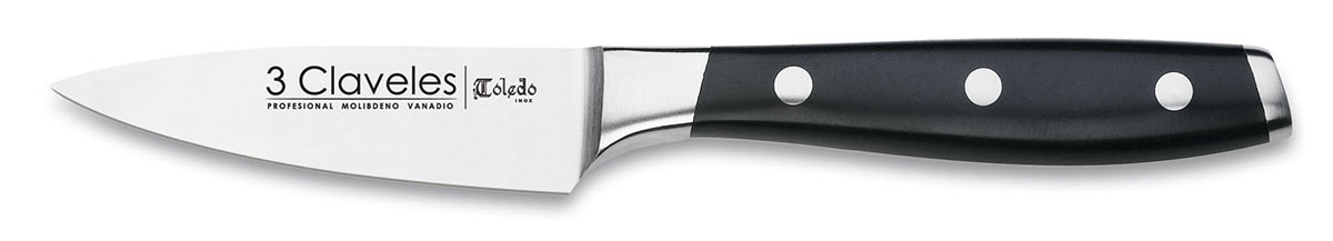 Juego de cocina 5 cuchillos y tijeras en taco 3 Claveles Toledo