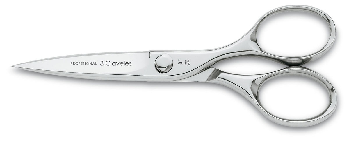 Juego de cocina 5 cuchillos y tijeras en taco 3 Claveles Uniblock