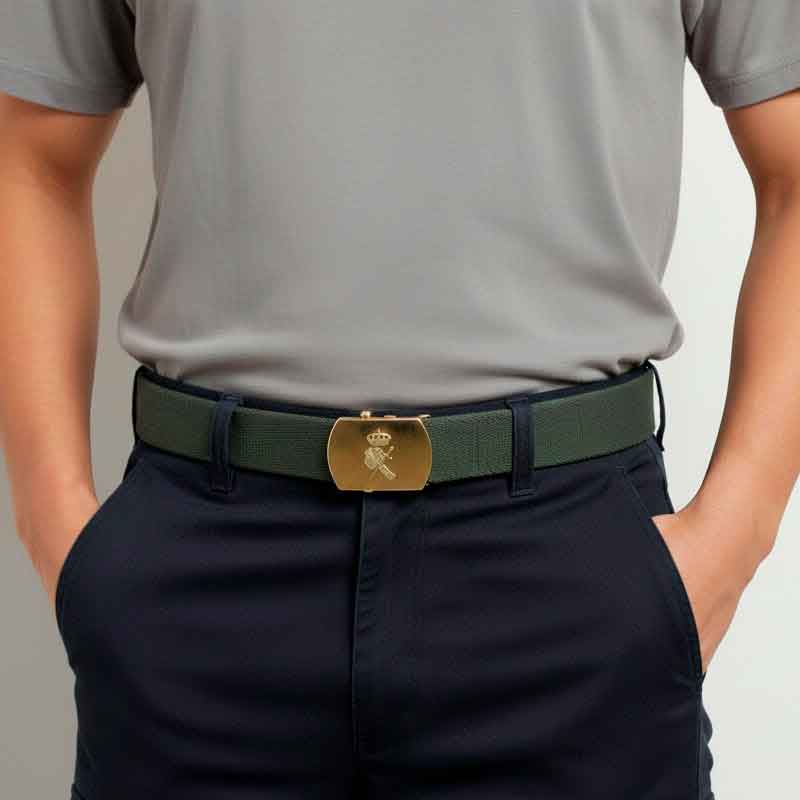 Cinturón guardia civil con hebilla dorada 25-71715