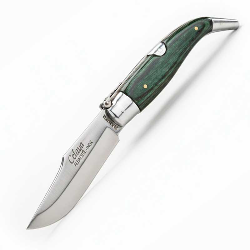 Navaja artesana con hoja de acero 440 de 8 cm y mango de madera v...