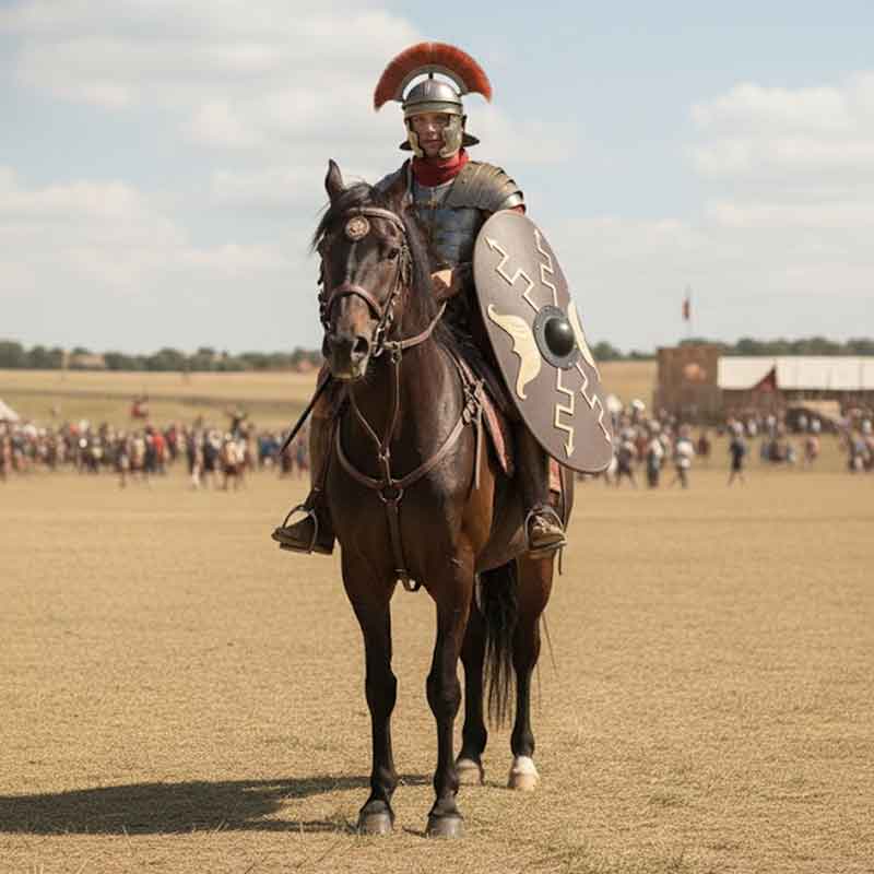 Escudo Romano de Caballería | Modelo Clipeus (Scutum Ovalado) 112-801068