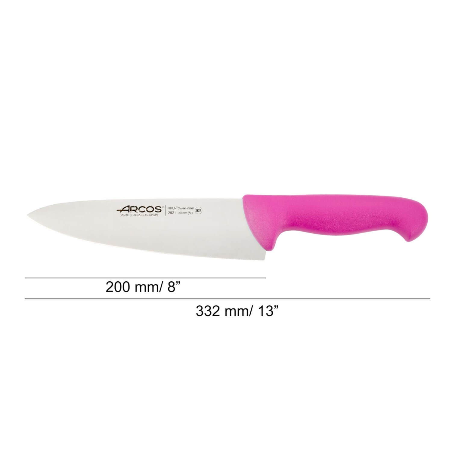 Cuchillo cocinero con hoja de 200 mm Arcos 2900 mango morado