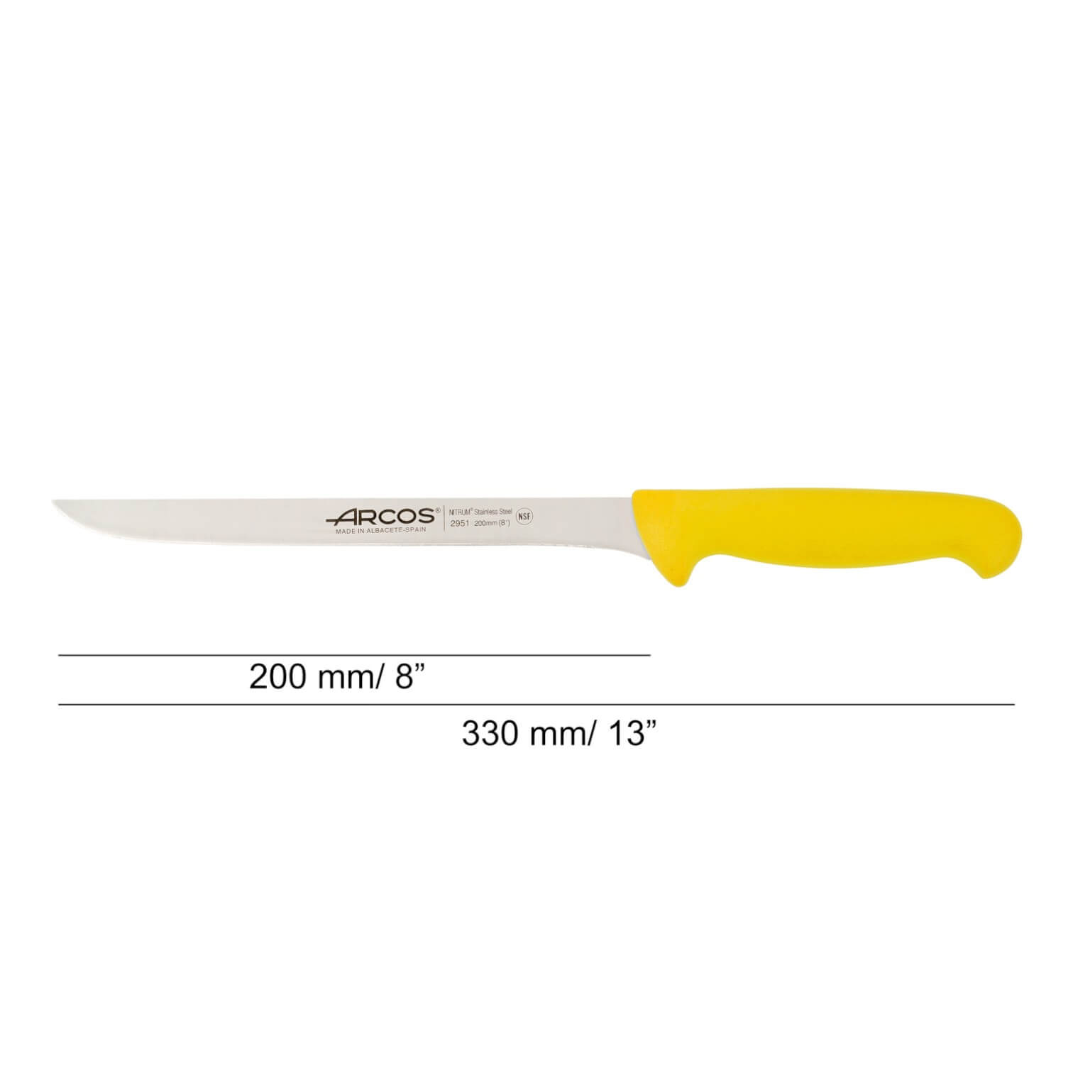 Arcos 2900 Serie 200 mm Filetiermesser, farbiges Polypropylen