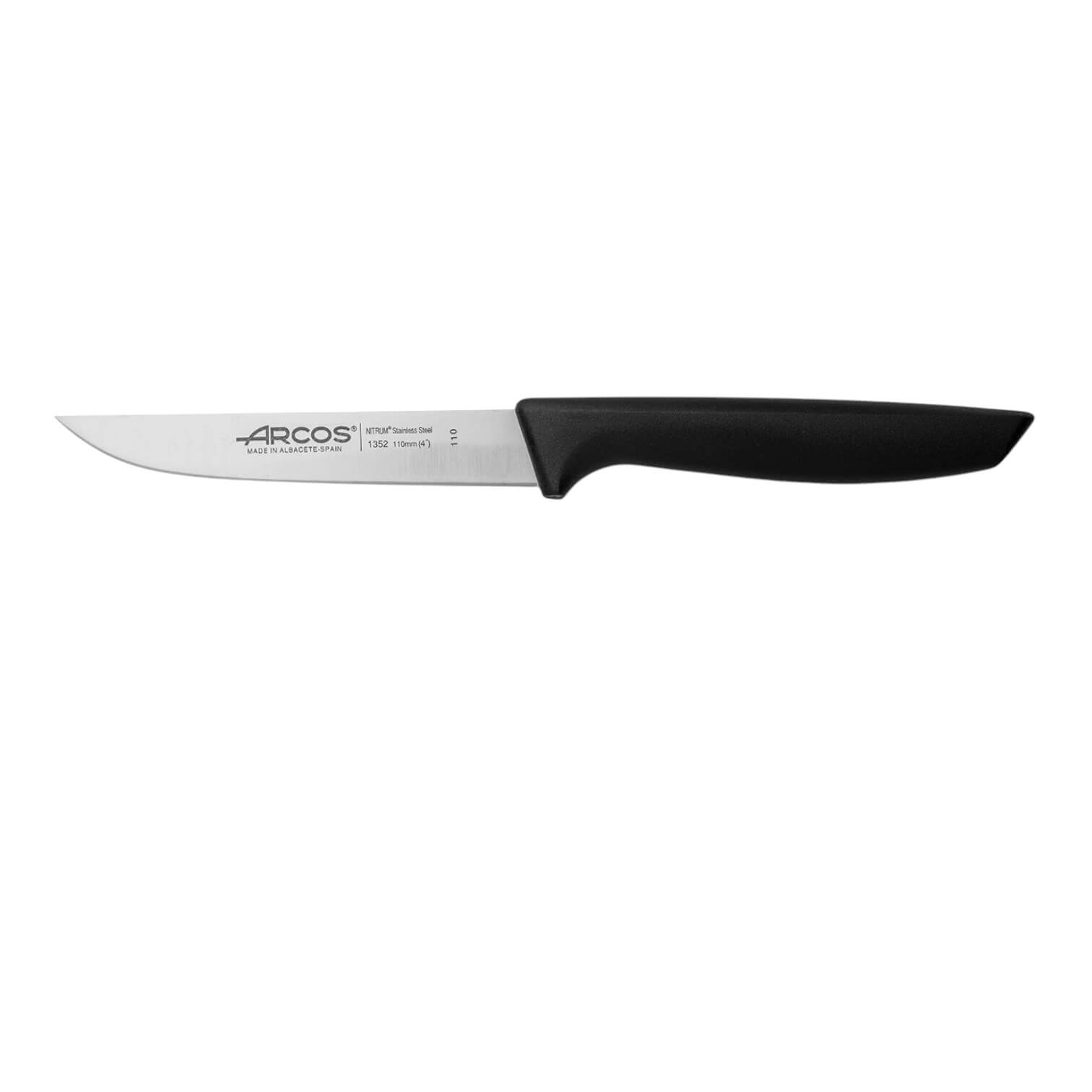 Cuchillo de verduras Arcos serie Niza con mango de polipropileno negro 110 mm
