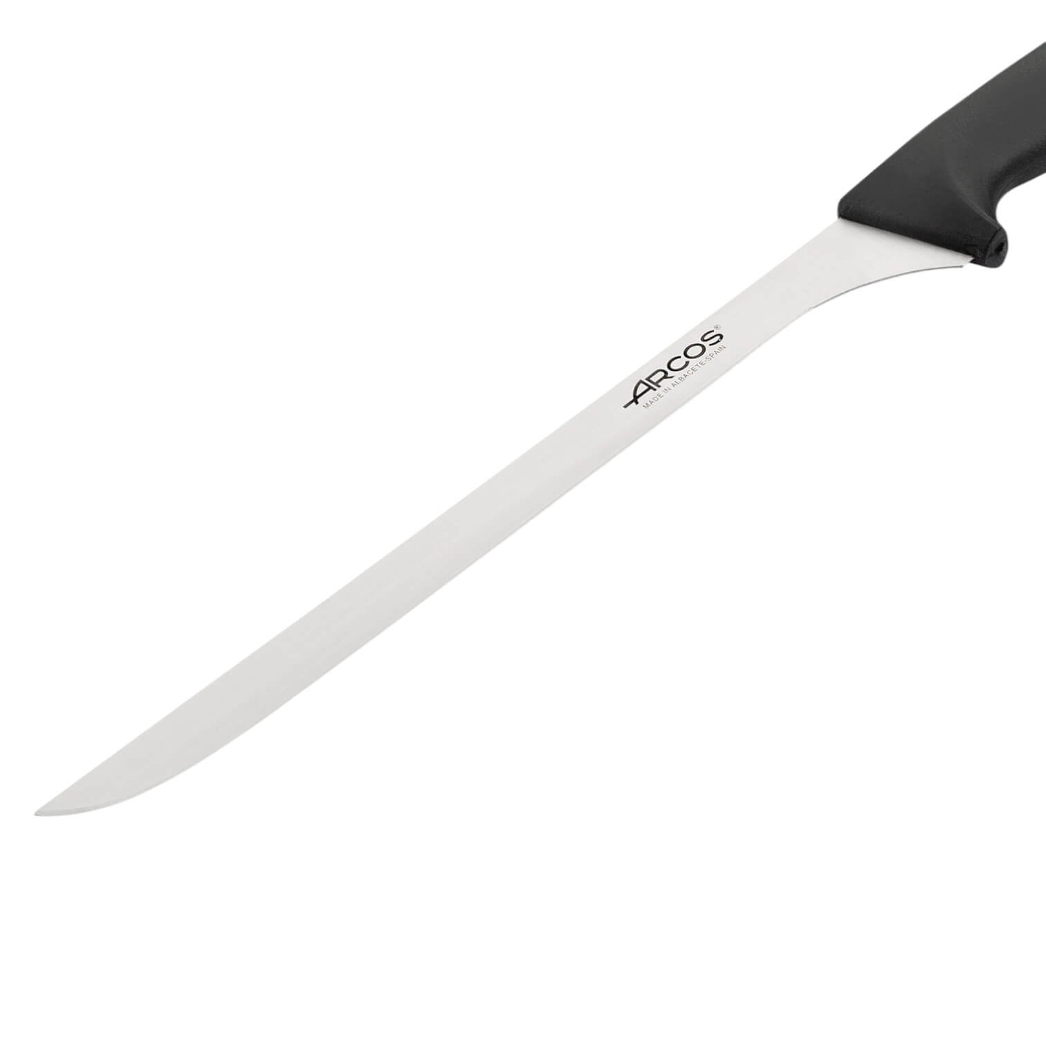 Cuchillo jamonero Arcos serie Niza con mango de polipropileno negro 230 mm