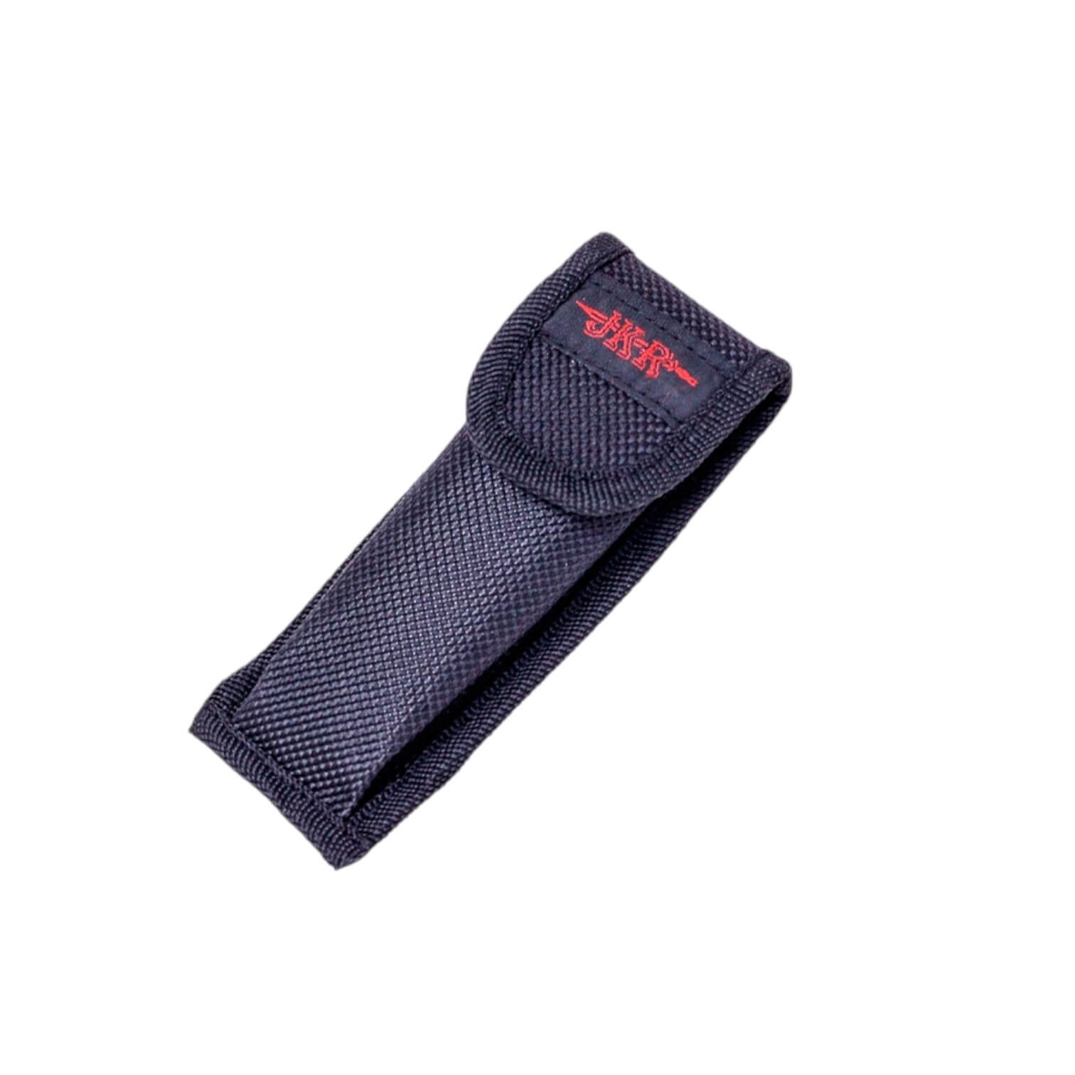 Taktisches Klappmesser mit 8,5 cm langer, schwarzer Sägeklinge und schwarz-rotem Aluminiumgriff mit Gurtschneider und Glasbrecherspitze