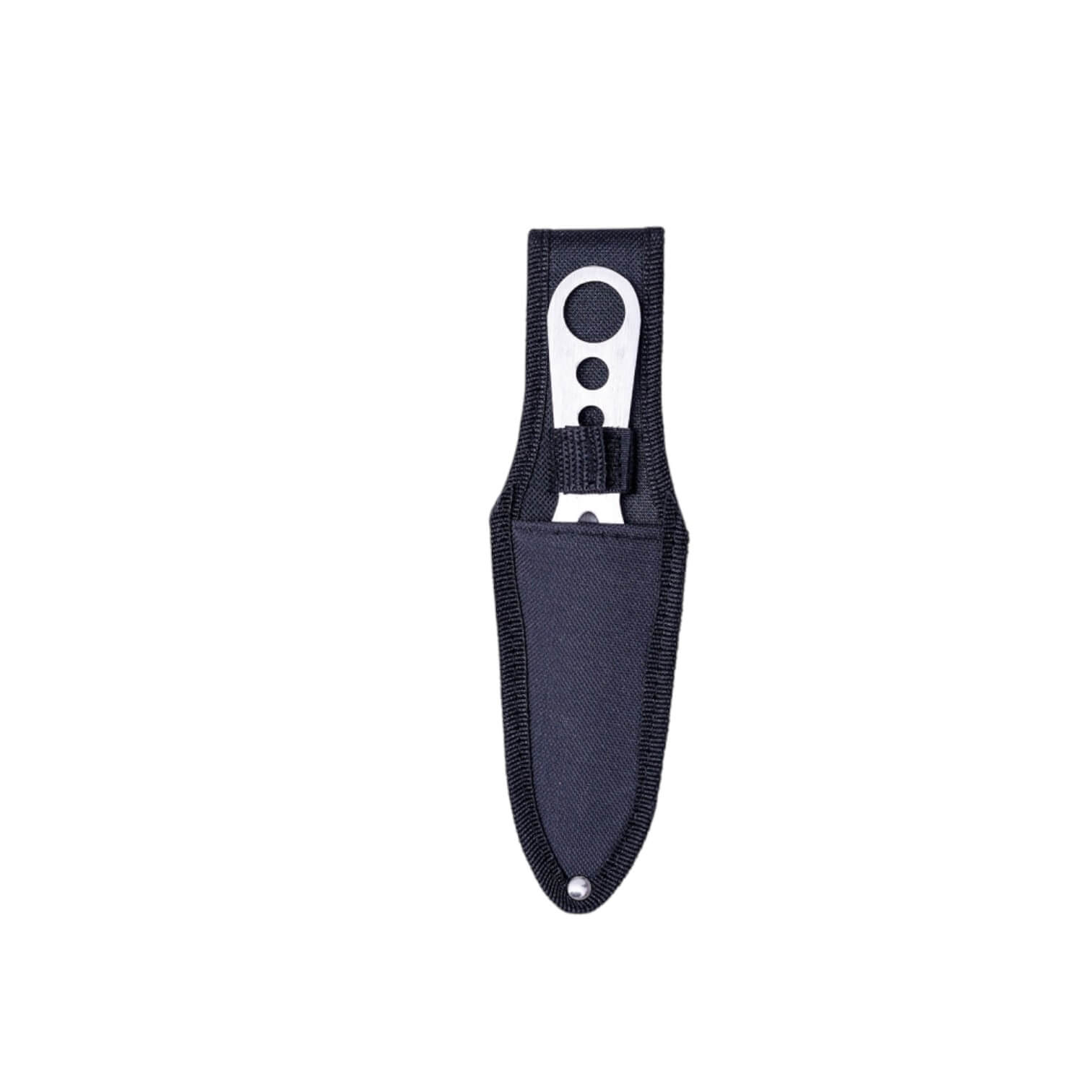 Cuchillo lanzador de acero inoxidable de 19 cm con 1 solo filo incluye funda de nylon