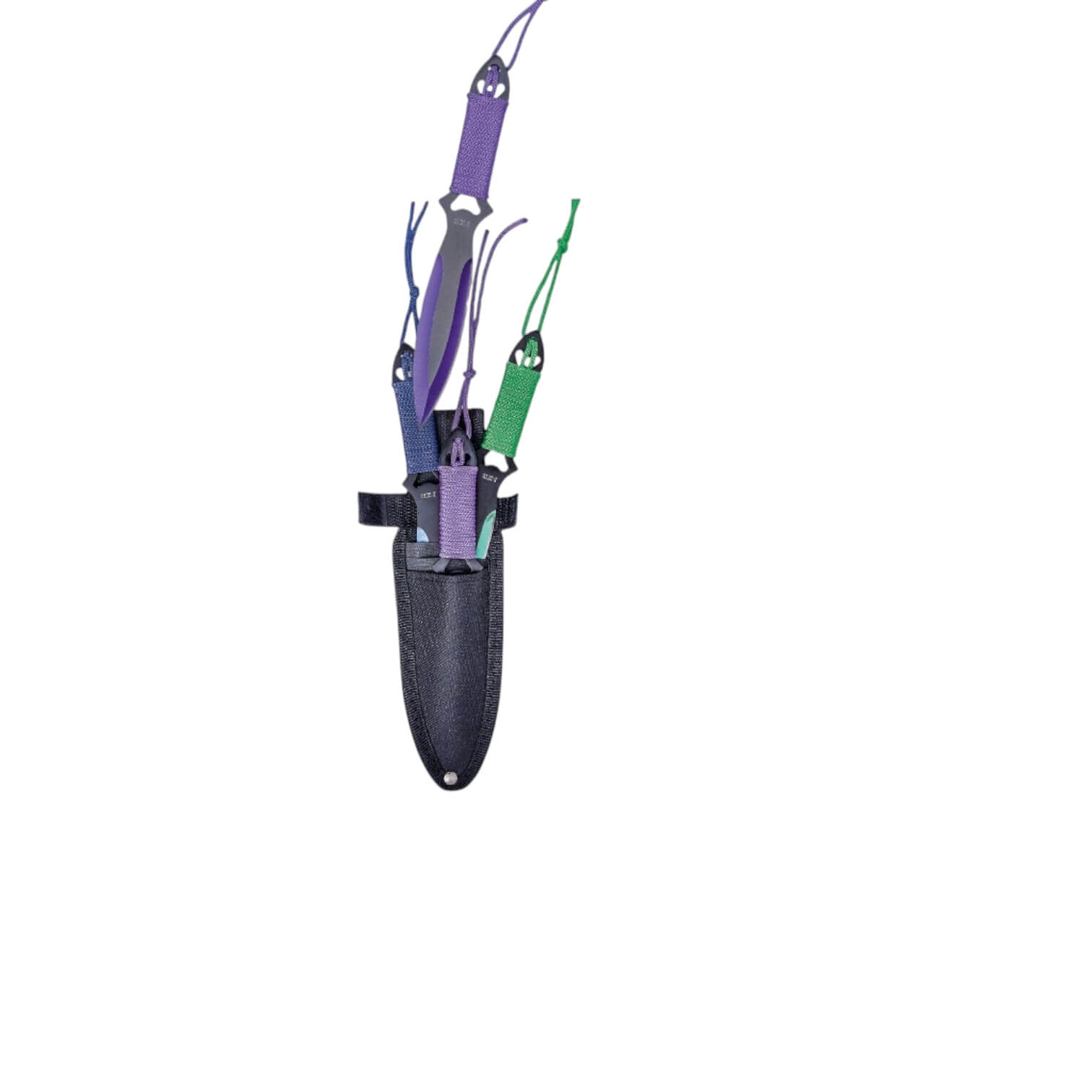 Conjunto de 3 facas de arremesso em aço inoxidável, 19 cm, com ca...