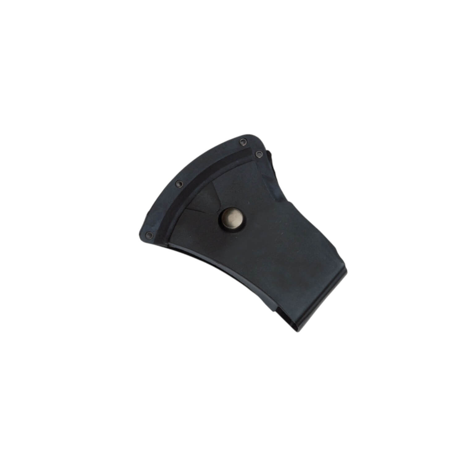 Hacha con mango de fibra negra de 29 cm y funda kydex