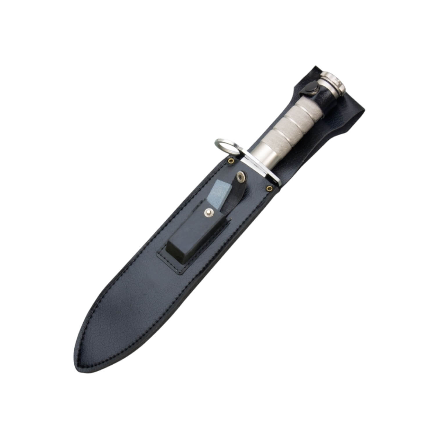 Faca de sobrevivência com cabo em alumínio, incluindo kit de sobrevivência e lâmina de 25 cm JKR