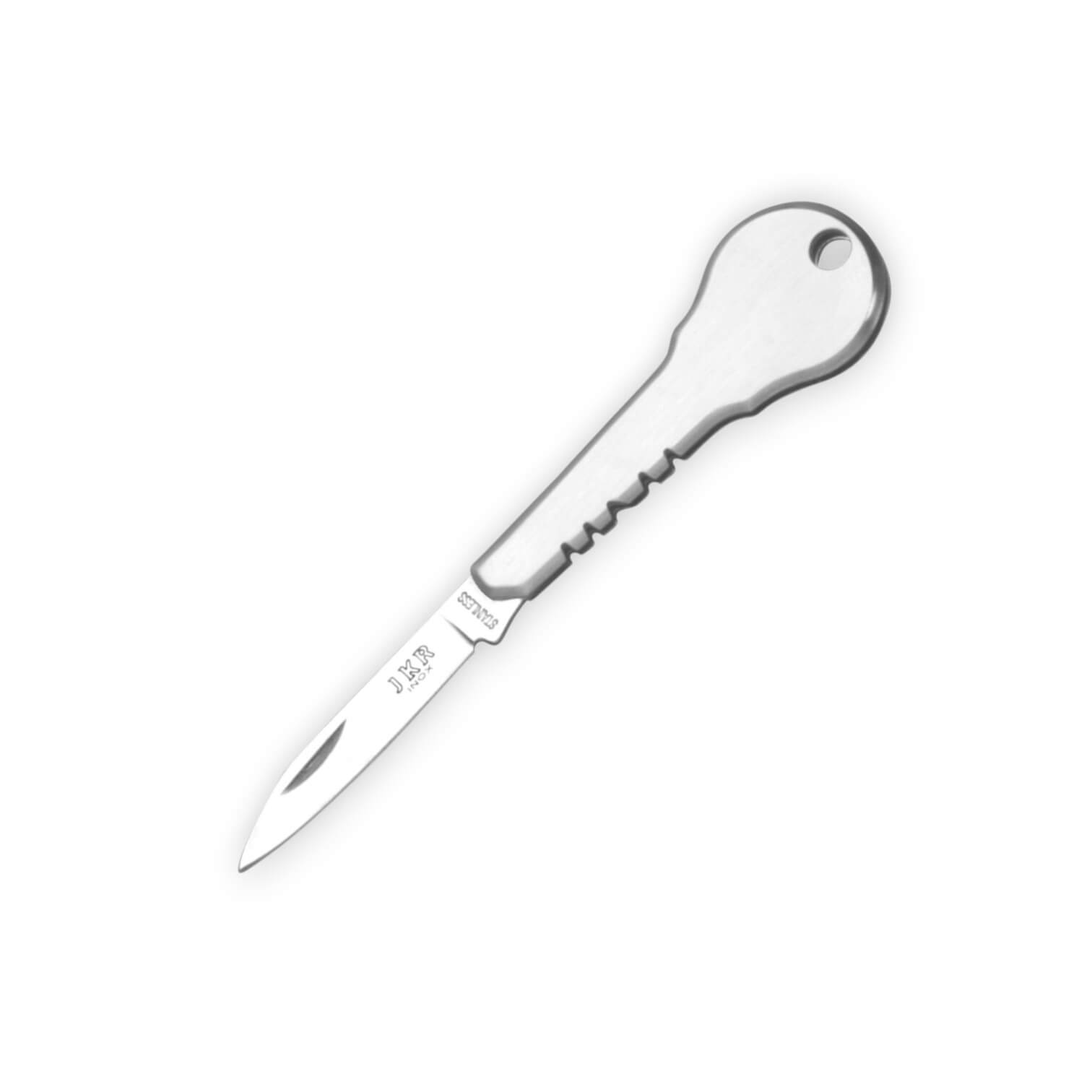 Navaja llavero con forma de llave y hoja inox de 4.5 cm JKR