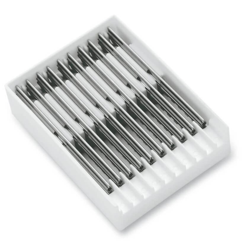 Recambio de 10 cuchillas para navaja ergonómica 3 Claveles