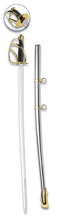 Sabre TOLE10 do exército francês com uma lâmina de 75,5 cm