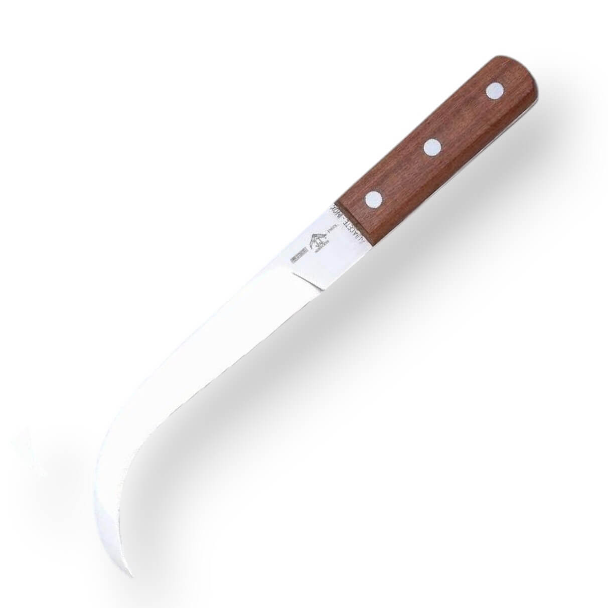 Cuchillo bananero para deshoje enterizo de 20 cm con mango de mad...