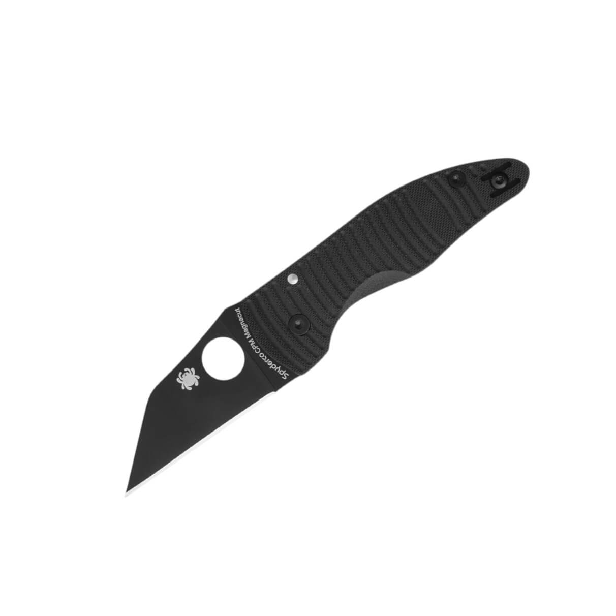 Navaja táctica Spyderco Microjimbo Salt con mango de G-10 negro y...