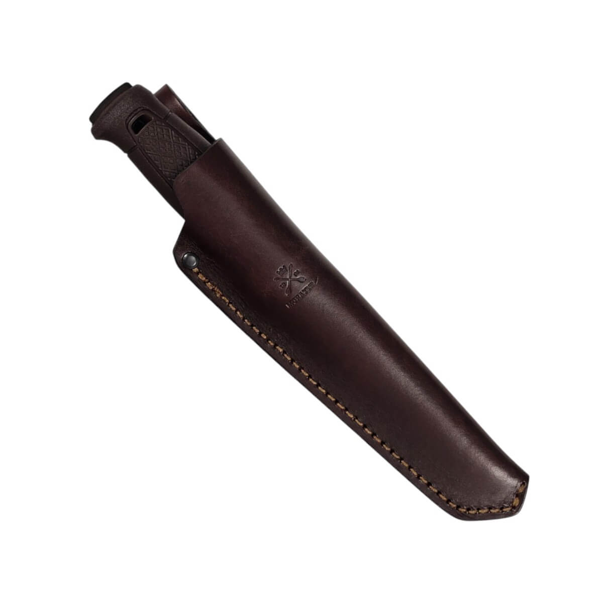 Cuchillo bushcraft Morakniv Garberg Grand BlackBlade (C) con hoja negra y funda de cuero 14640