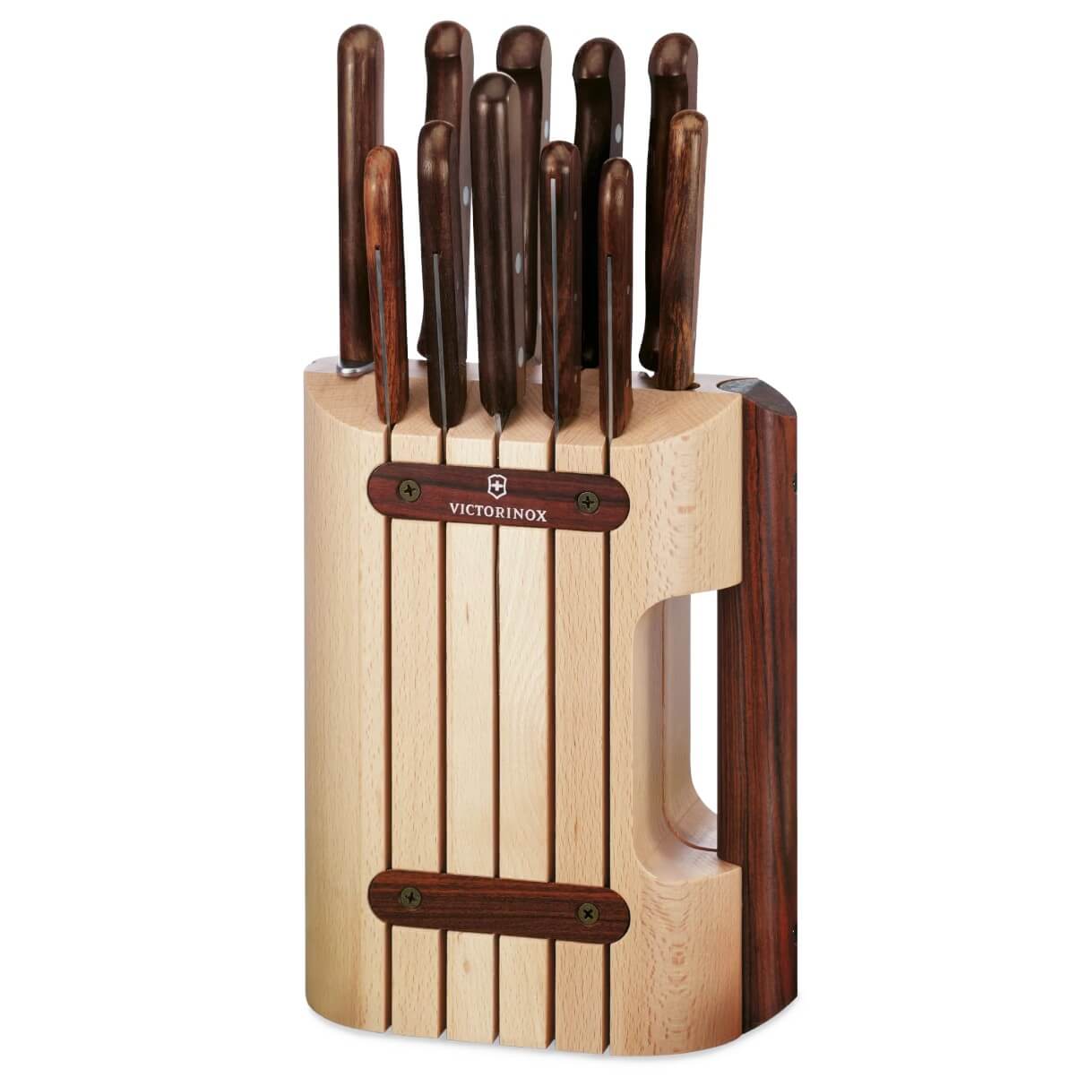 Soporte con cuchillos de madera Victorinox serie Wood incluye 11 ...