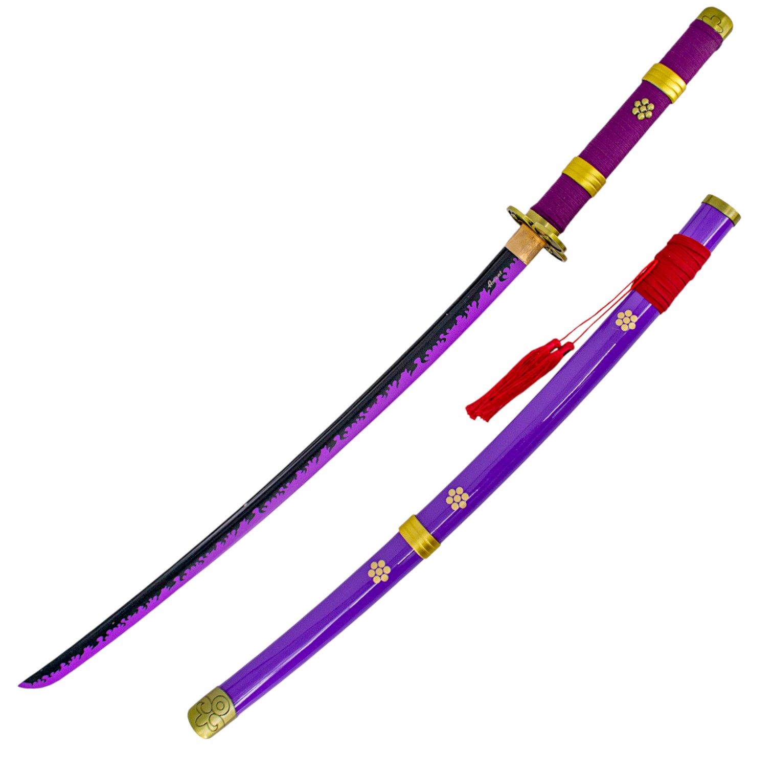 Katana funcional Enma de Zoro de One Piece de acero carbono con m...