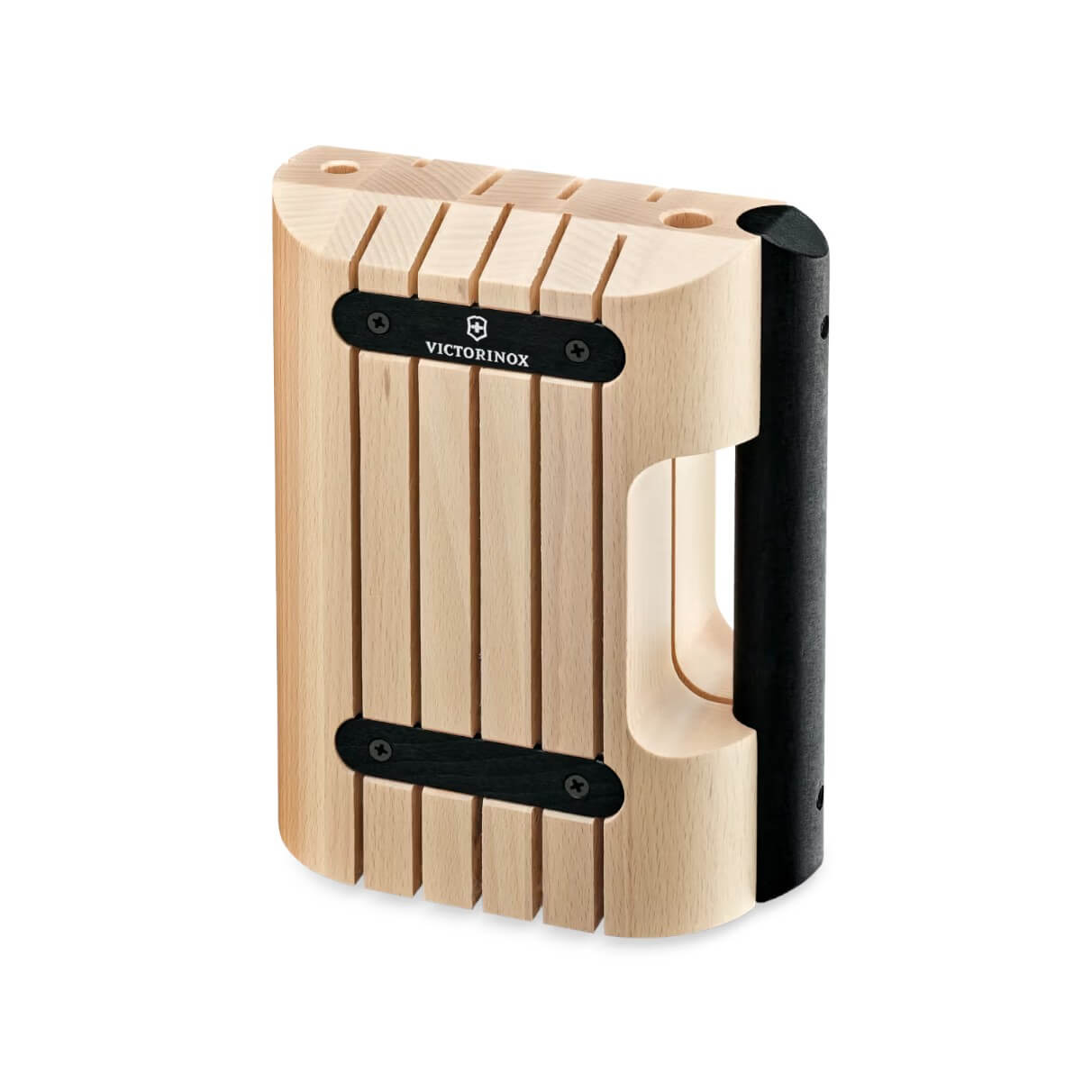 Soporte para cuchillos de madera de haya y detalles negros Victor...