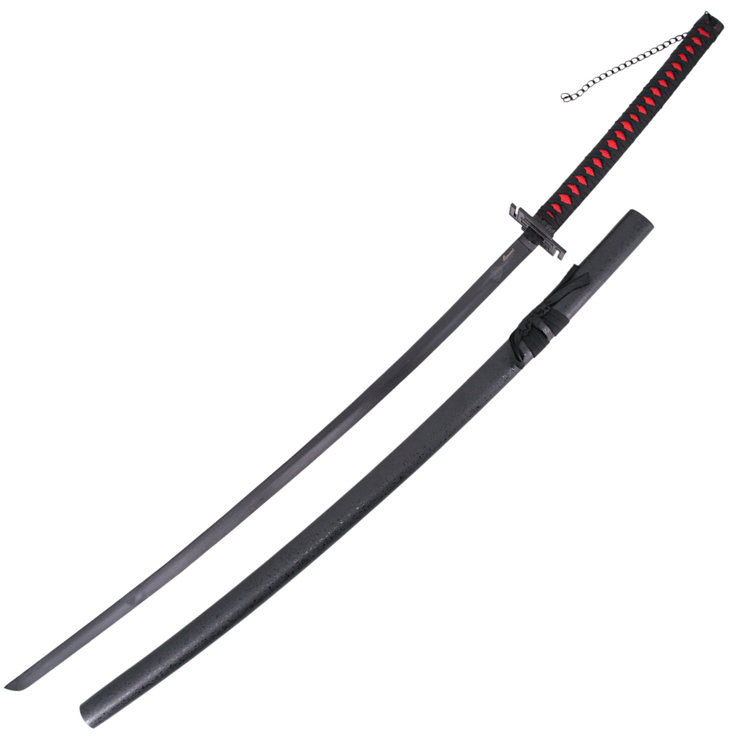 Katana Tensa Zangetsu Ichigo Kurosaki de Bleach negra y roja con ...