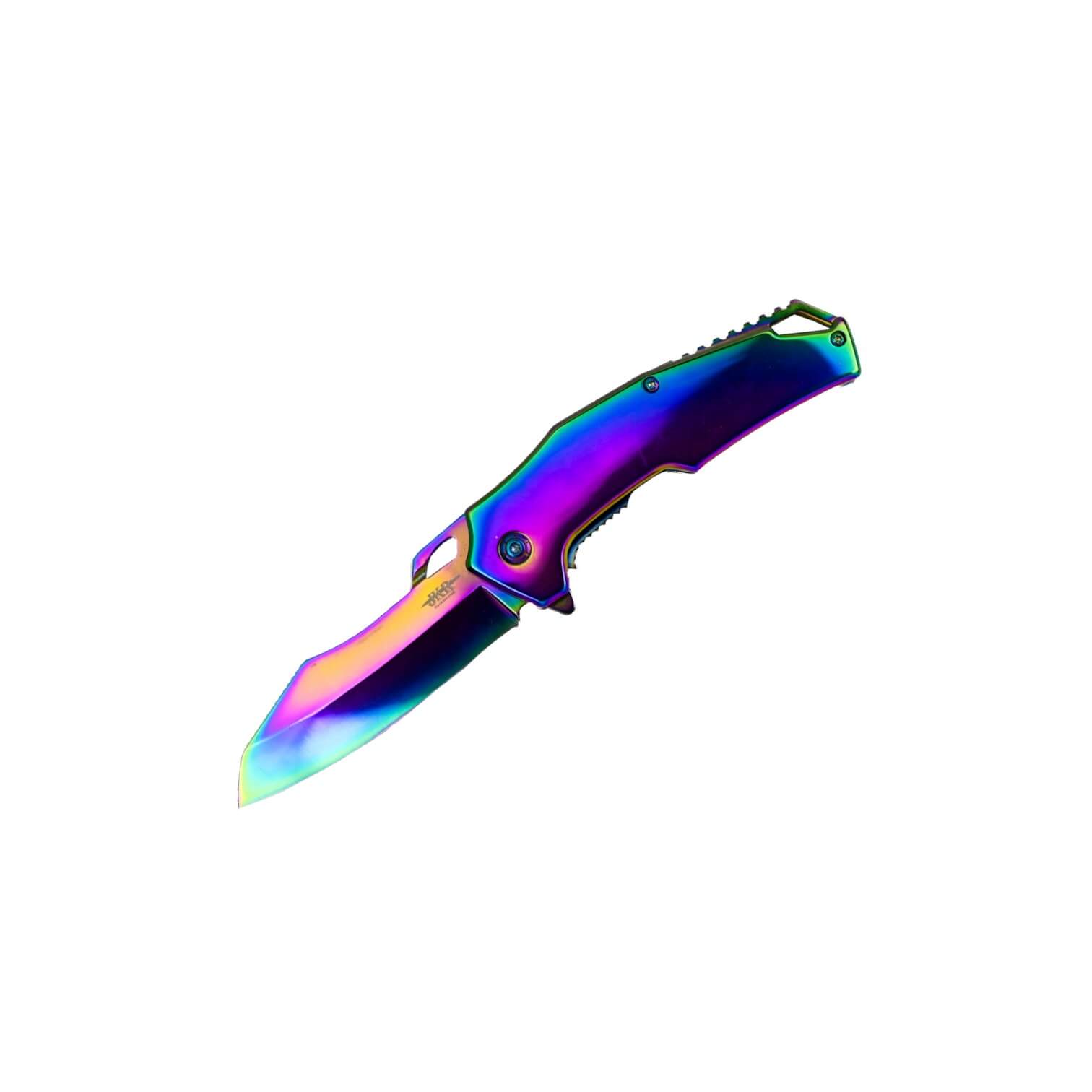 Navaja rainbow con linerlock y hoja de 8.5 cm