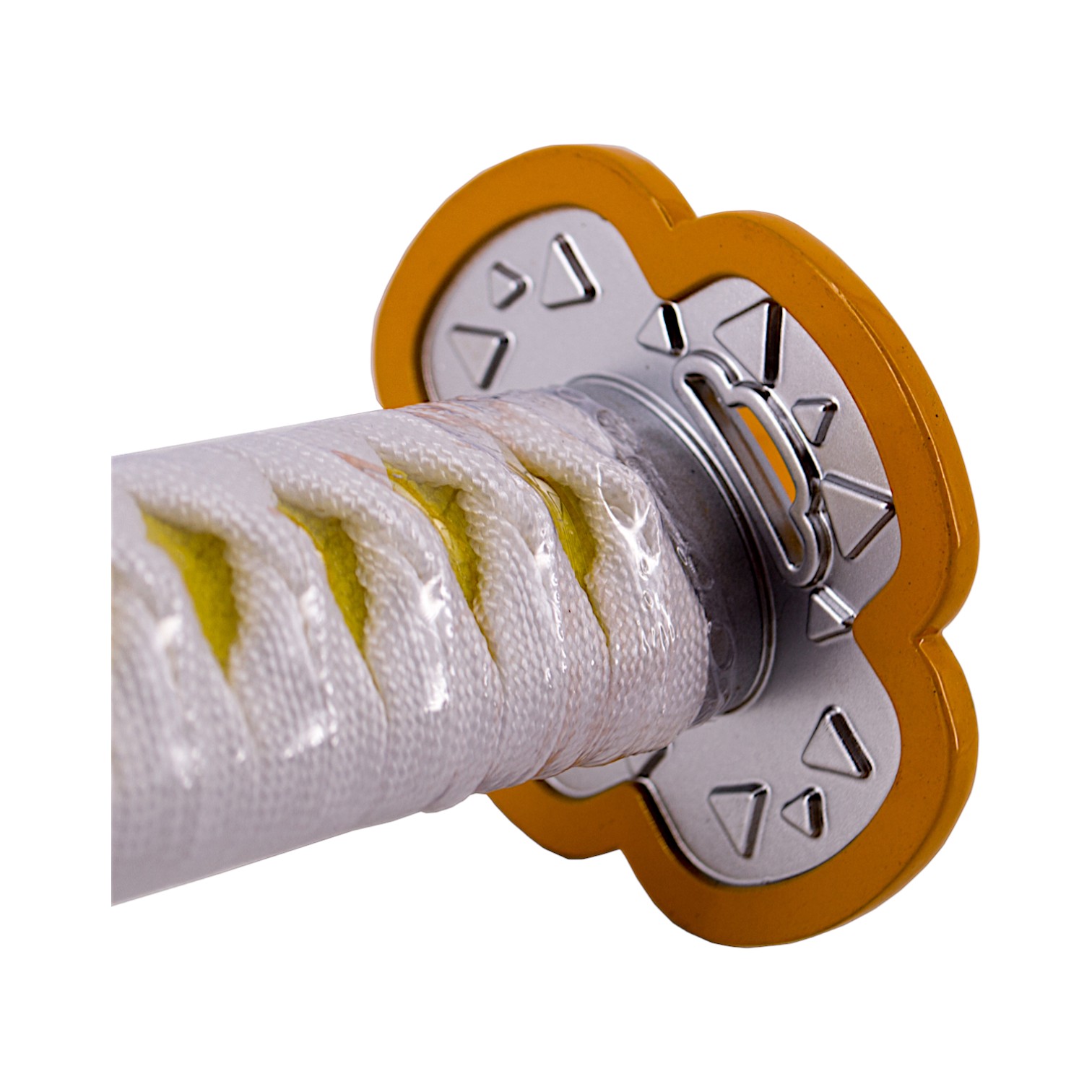 Katana Funcional Demon Slayer usada por Agatsuma Zenitsu con mango blanco