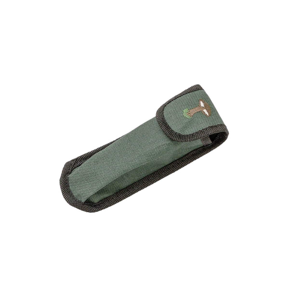 Navaja de setas con mango de madera con cepillo y hoja de 8 cm con bloqueo