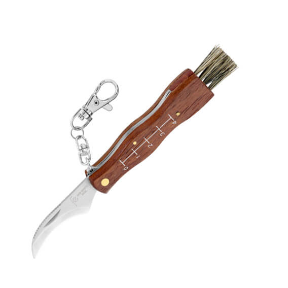 Navaja cortasetas Don Benito con mango de madera con cepillo y ho...
