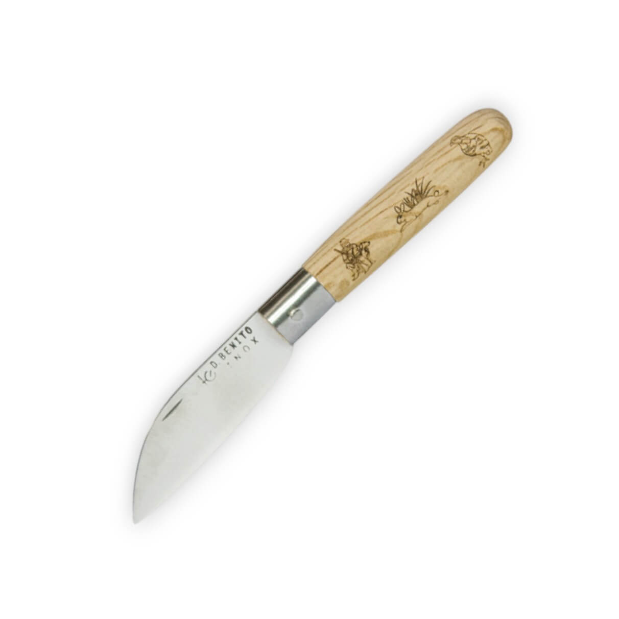 Navaja de bolsillo con hoja de acero inoxidable con filo recto de...