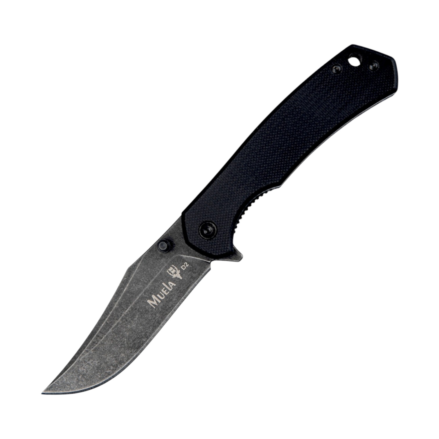 Navaja táctica Muela Vibora-10G G10 negro y acero D2