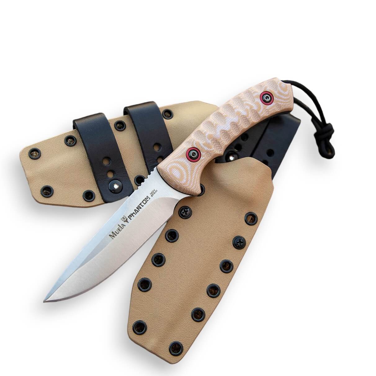 Muela Phantom Bushcraftmesser mit Sandmicarta-Griff