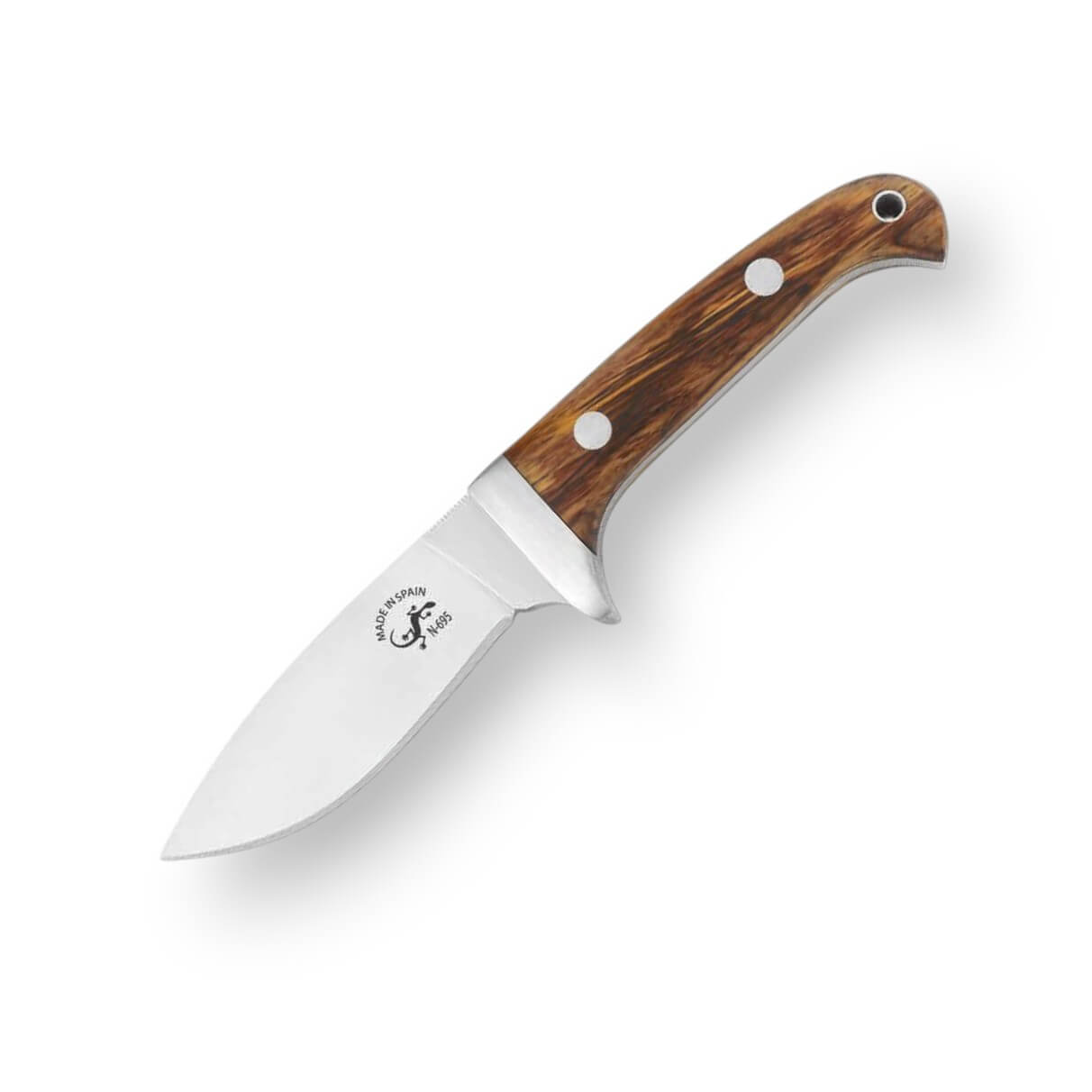 Cuchillo táctico enterizo Sirio con mango de madera de cocobolo c...