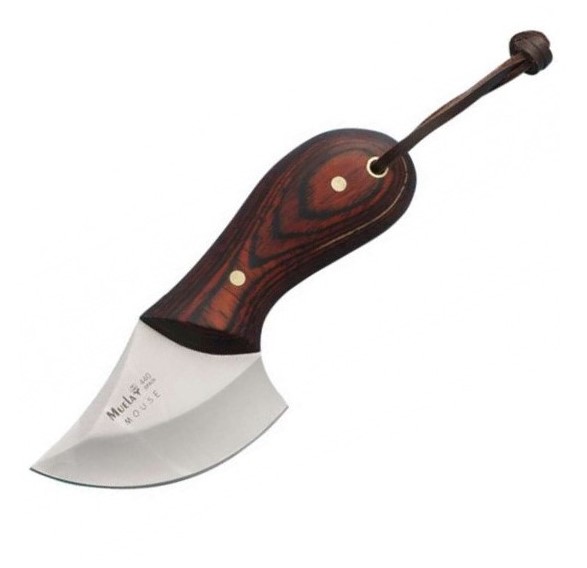 Cuchillo desollador Muela Mouse con mango de estamina y hoja de 5...