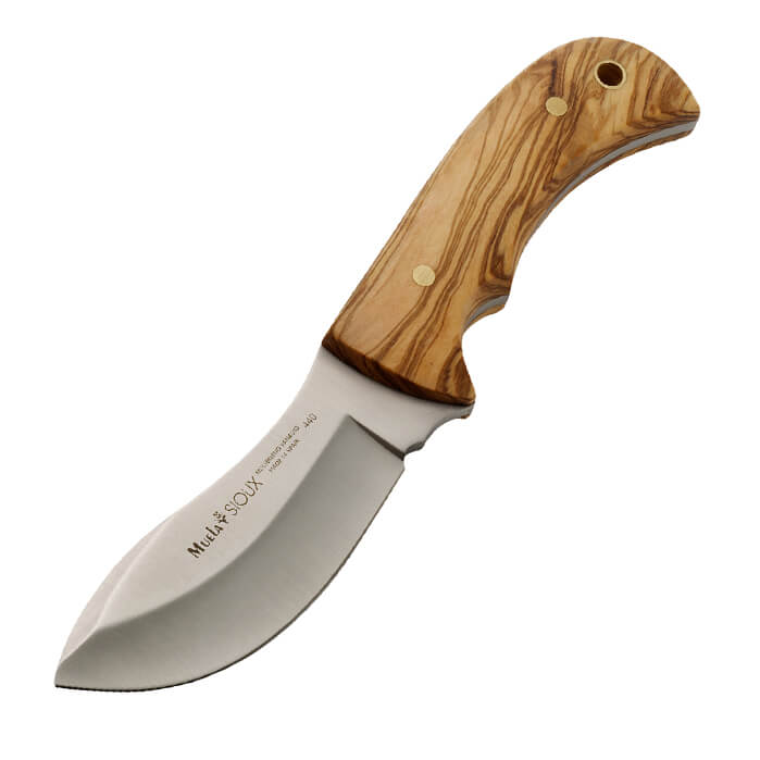 Cuchillo enterizo con cachas de madera de olivo con hoja de 11,5 ...