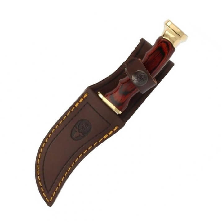 Cuchillo de caza Muela DP-10M con mango de madera prensada y hoja de 10 cm