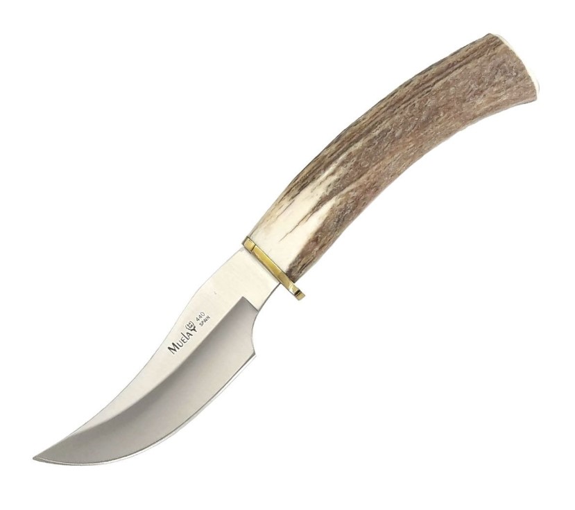 Cuchillo de caza Muela DP-10A con mango de asta de ciervo y hoja ...