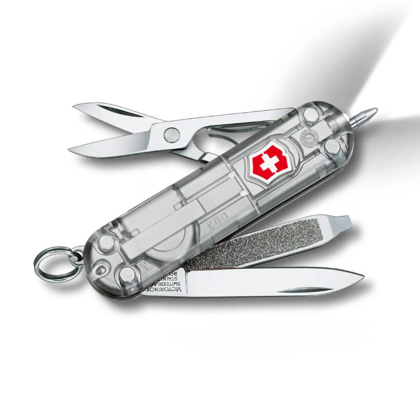 Canivete suíço Victorinox Signature Lite vermelho escuro com 7 fu...