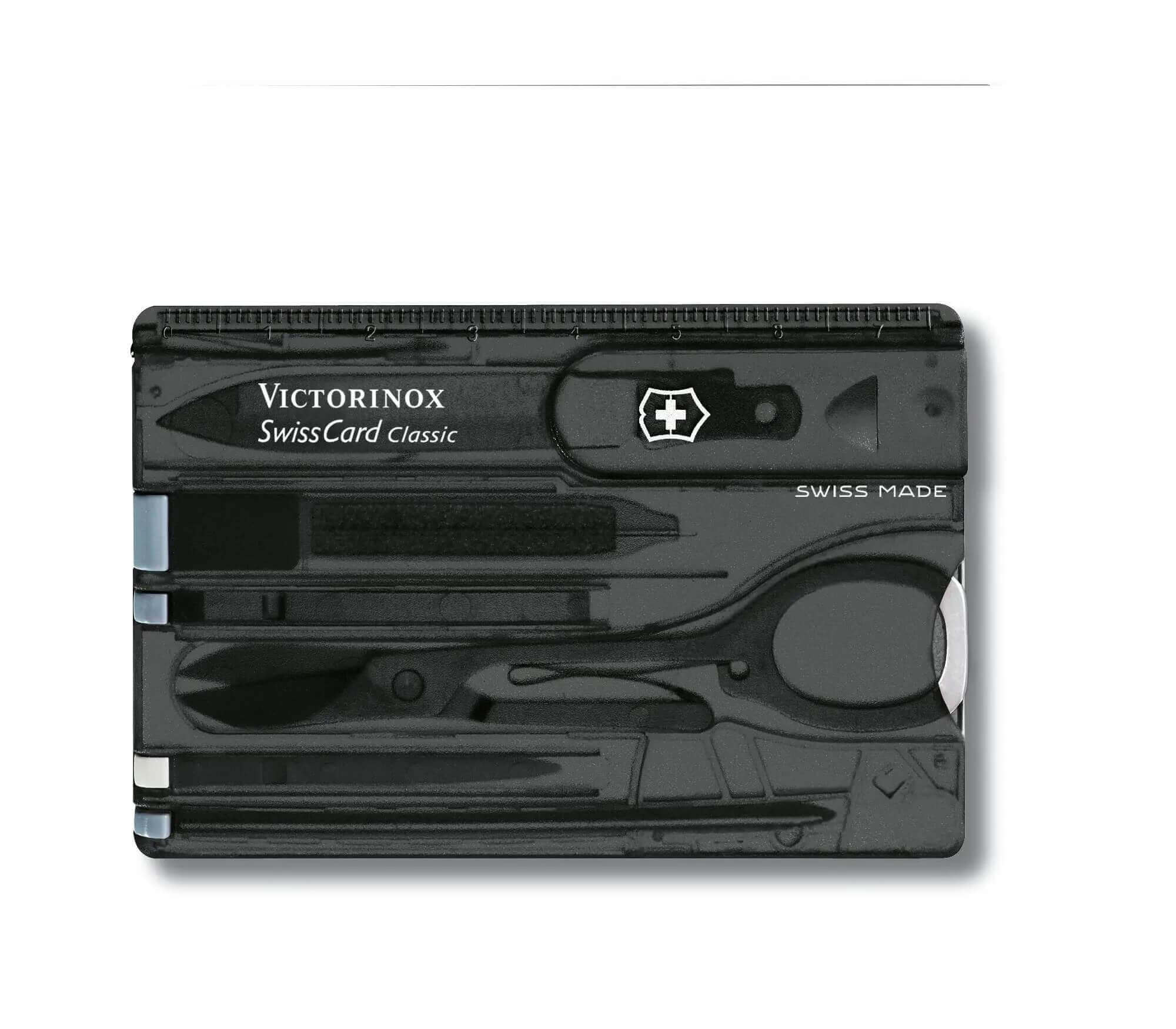 Victorinox Classic Swiss Card preto com 10 funções