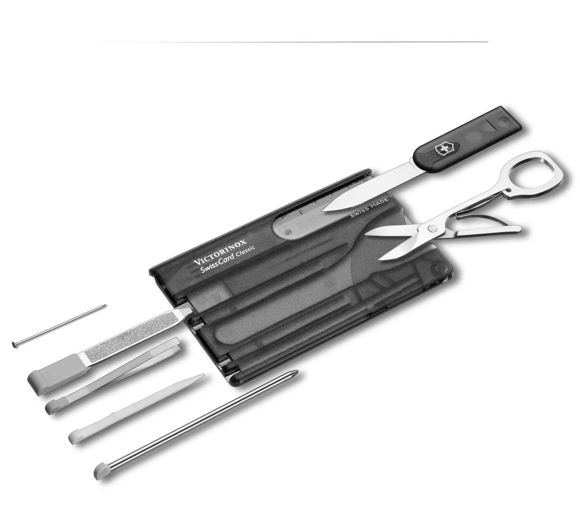 Victorinox Classic Swiss Card preto com 10 funções