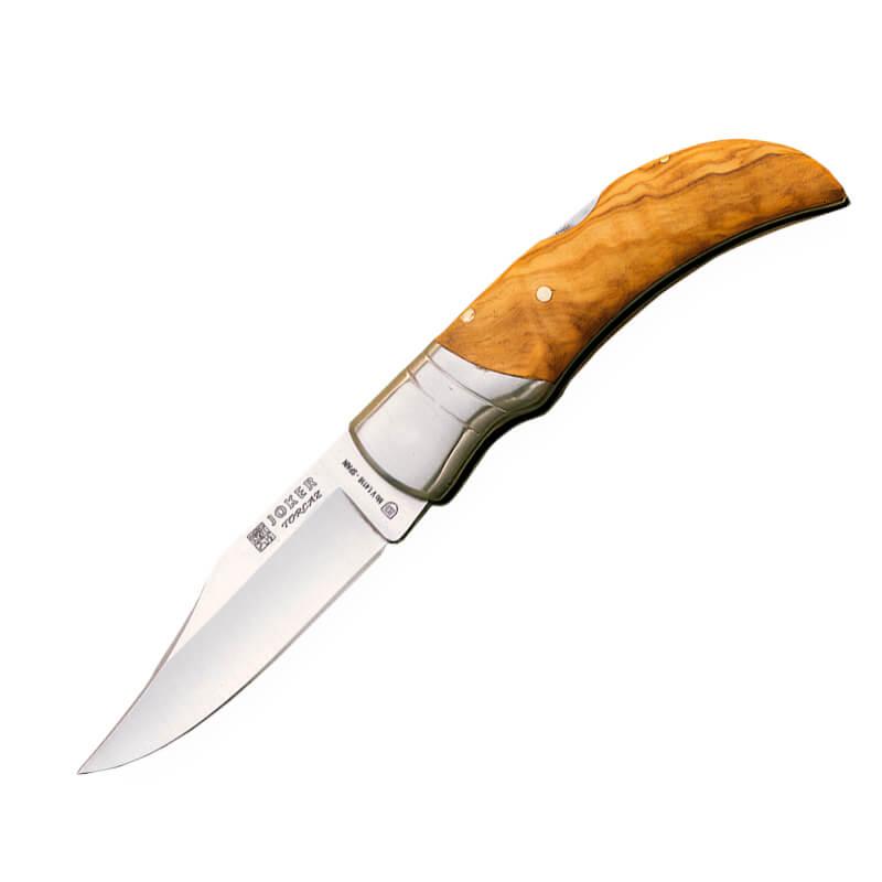 Canivete Joker Torcaz com cabo em madeira de oliveira e suporte e...