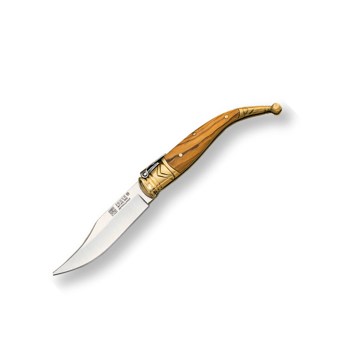 Navaja Clásica Joker Sevillana con mango de madera de olivo y 7.5...
