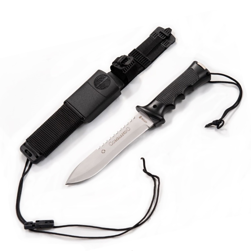 Cuchillo militar Aitor Commando con hoja satinada de 17.5 cm 16020