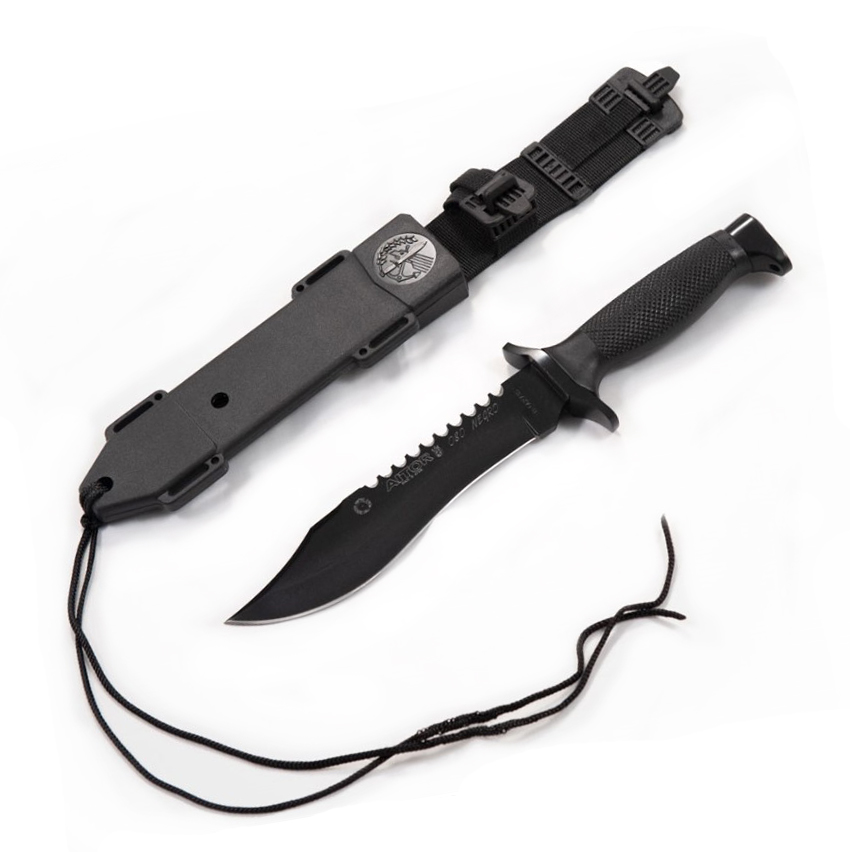 Cuchillo Militar Aitor Oso Negro 16010 con hoja negra